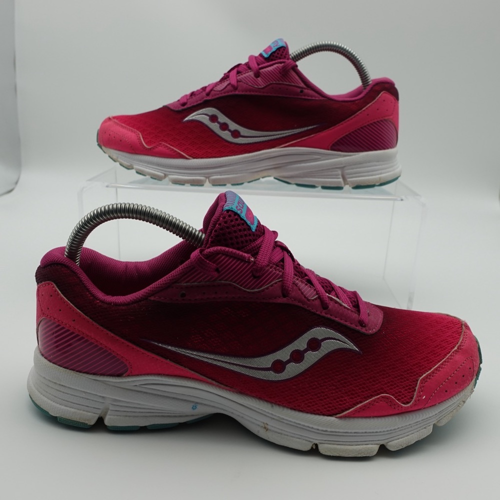 Saucony Women Size 9.5 Pink Shoes Running Walking Sapphire Sneakers Athletic - Picture 2 of 10